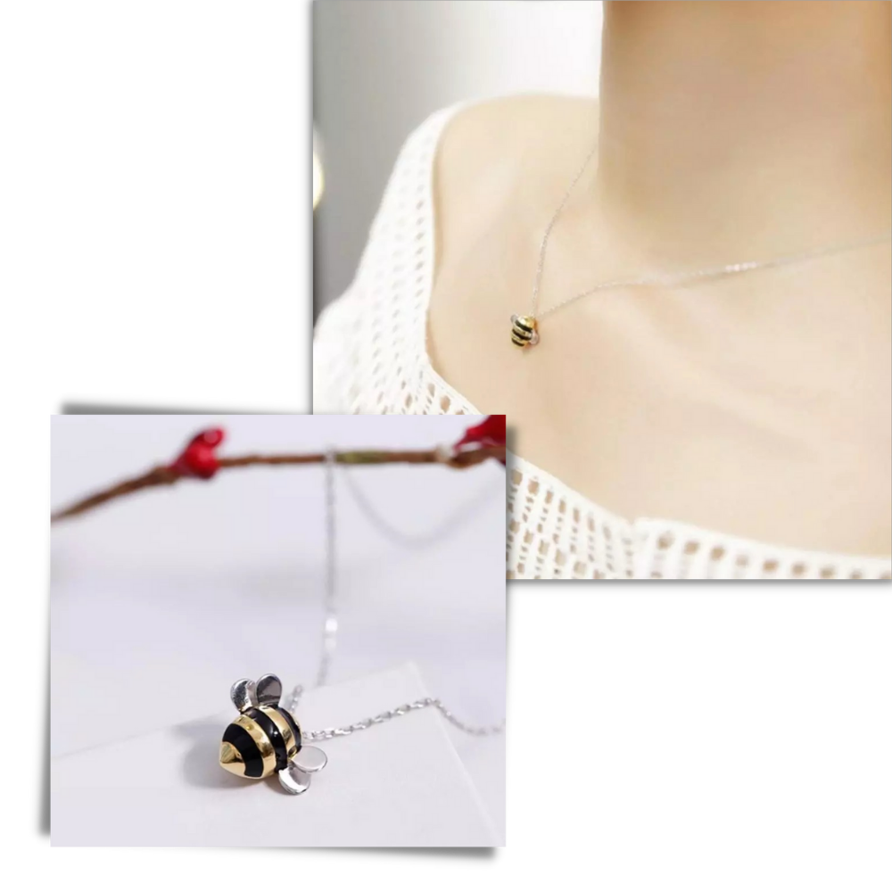 Collier en forme d’abeille - Ozerty
