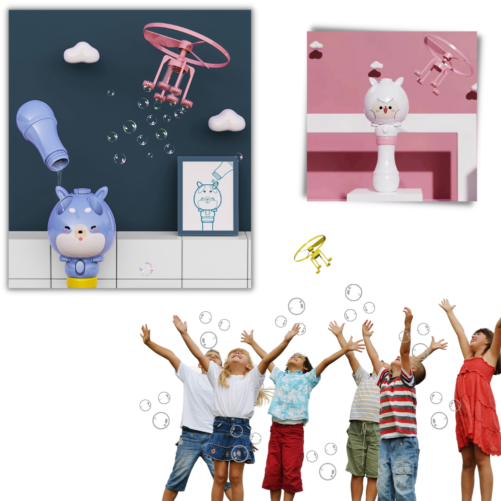 Jouet de machine à bulles 2-en-1 - Ozerty