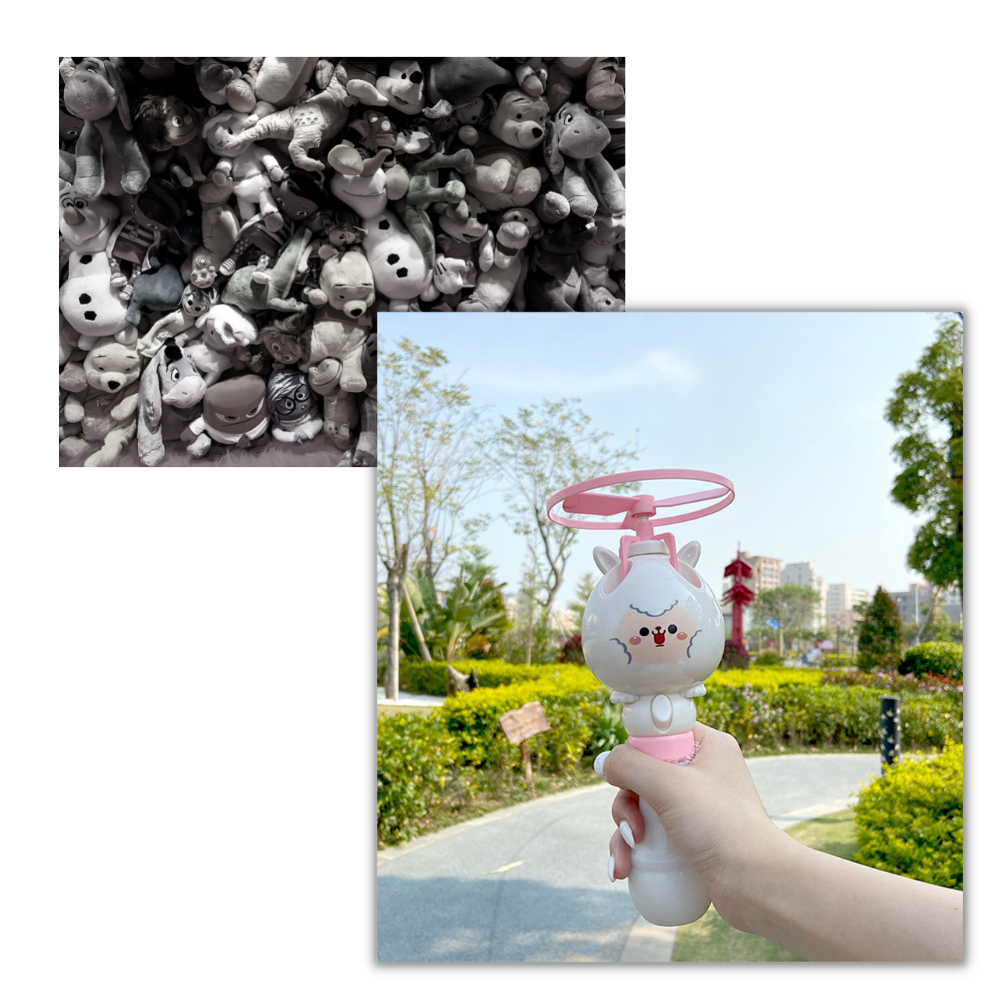 Jouet de machine à bulles 2-en-1 - Ozerty