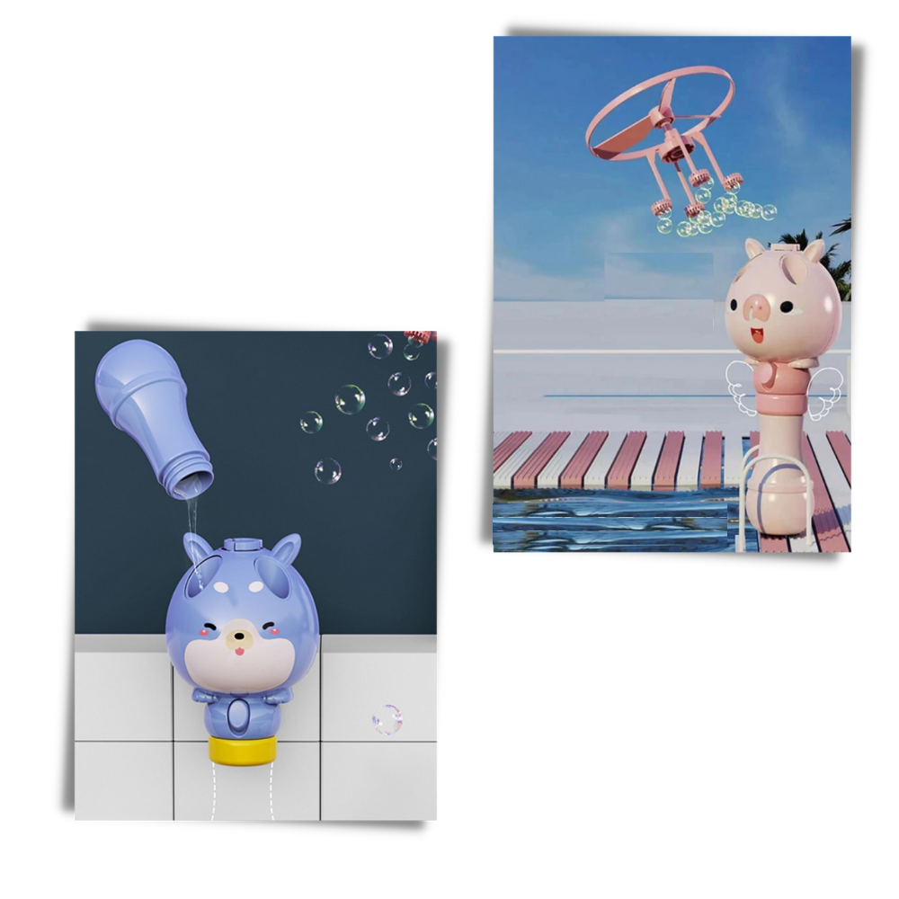 Jouet de machine à bulles 2-en-1 - Ozerty