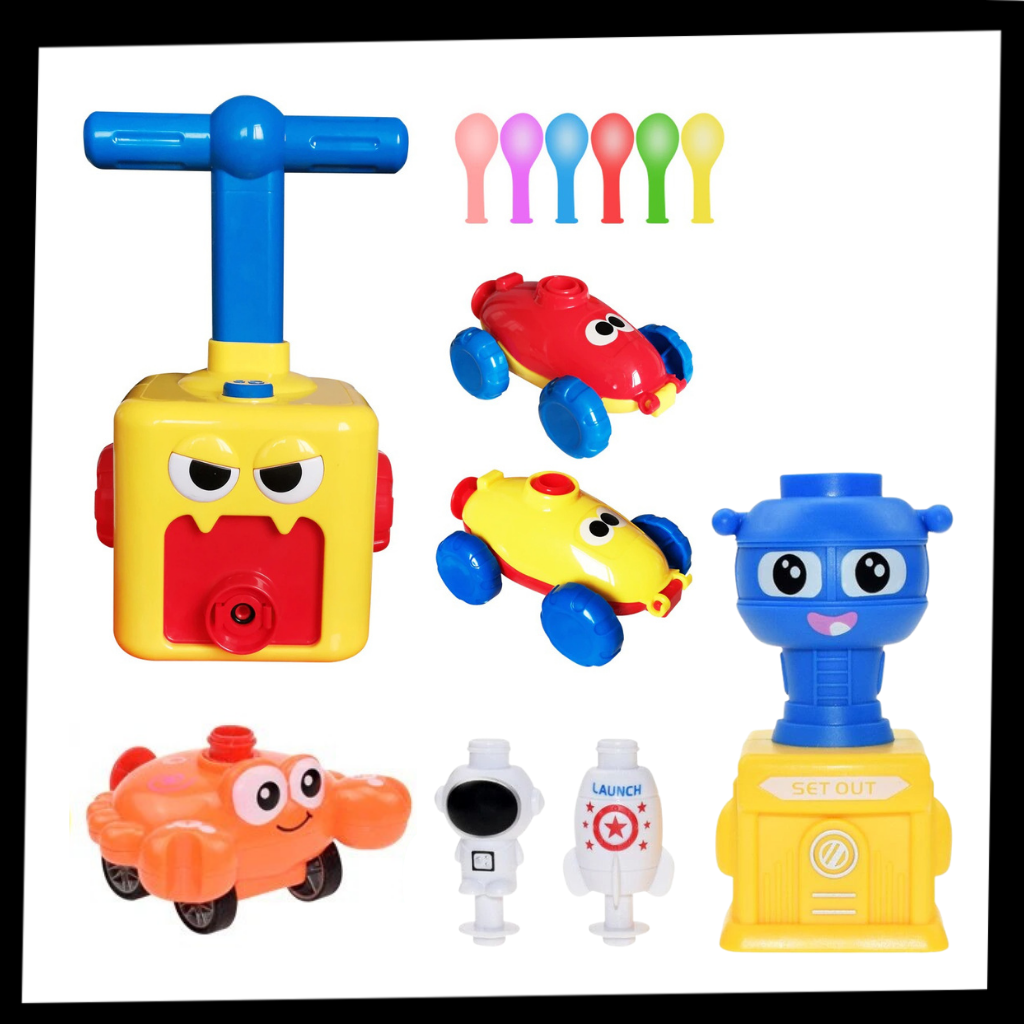 Voiture jouet lanceuse de ballons - Ozerty