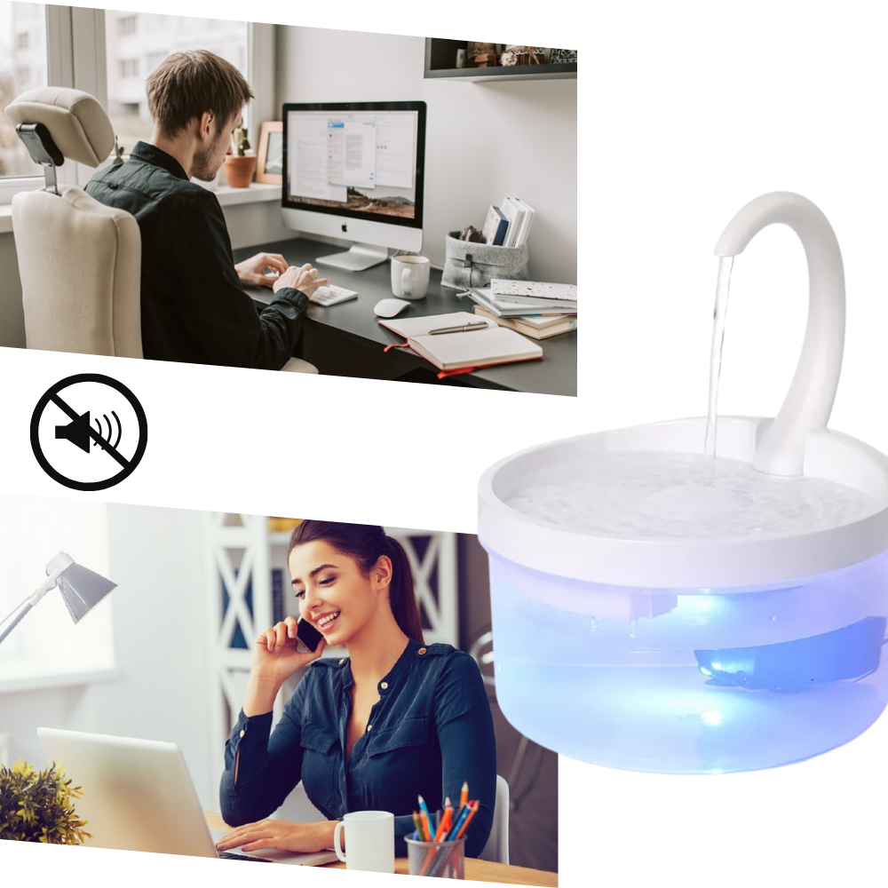 Fontaine d'eau automatique pour chat avec lumière led - Ozerty