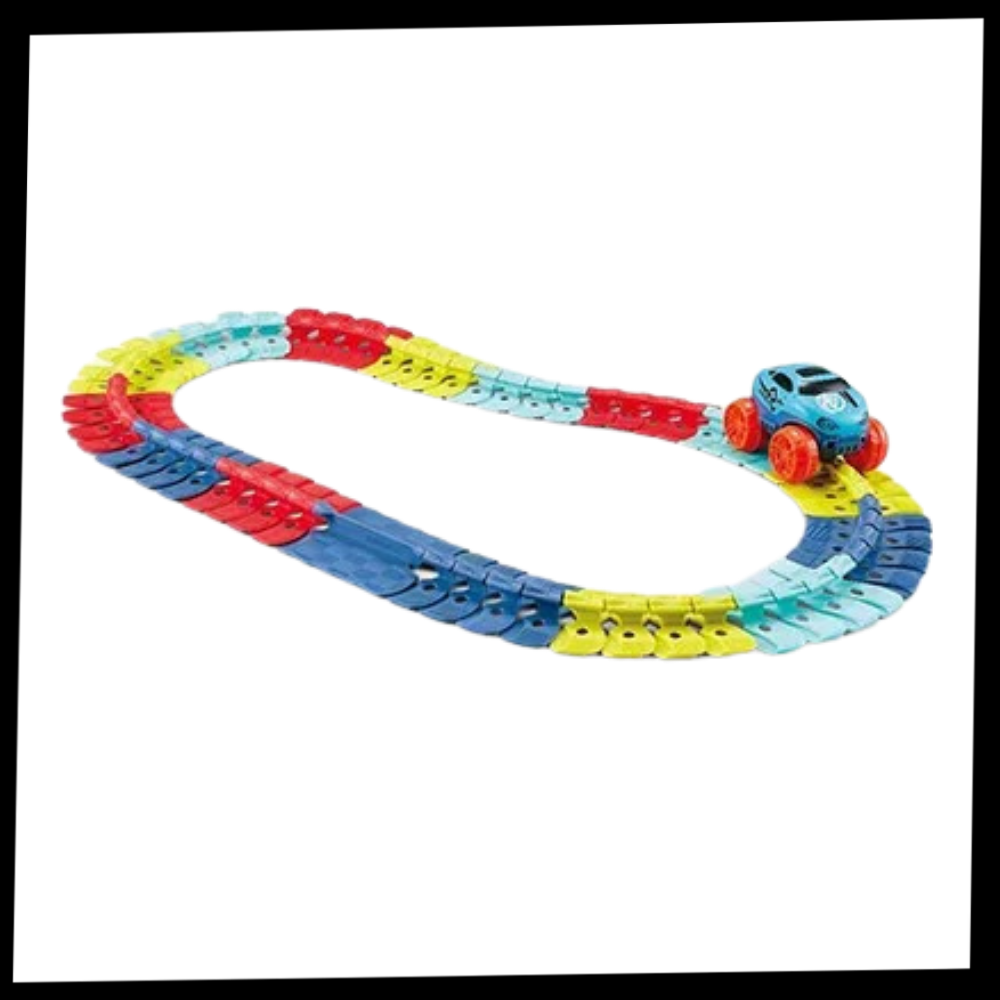 Jouet de voiture ferroviaire flexible pour enfants - Ozerty