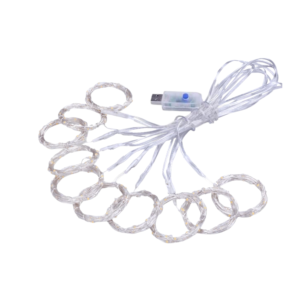 Curtain of lights with remote control