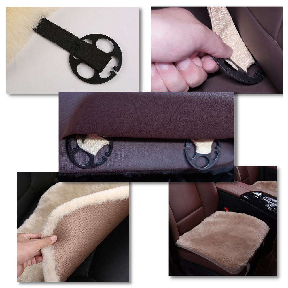 Housses de sièges de voiture en peluche - Ozerty