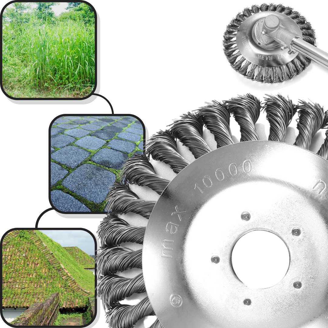 Tête de débrousailleuse en fil d'acier au carbone - Ozerty