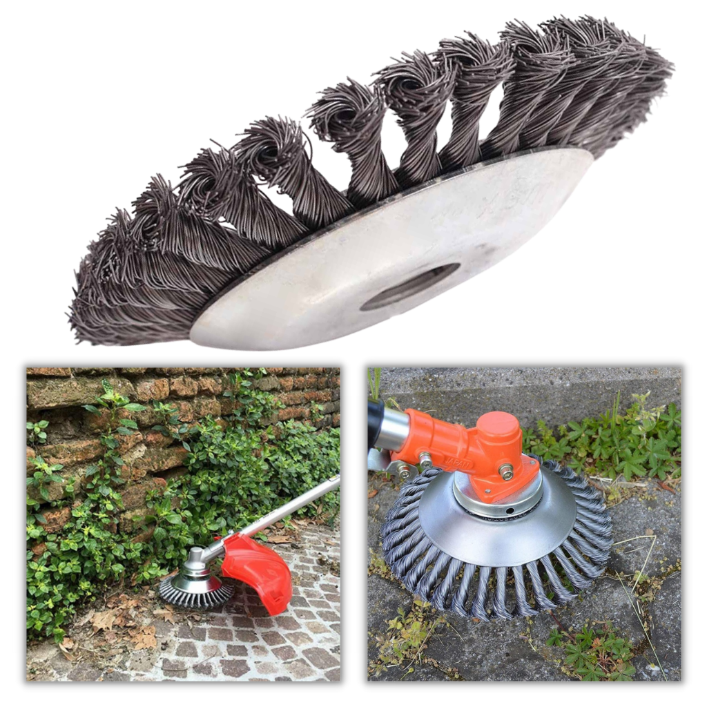 Tête de débrousailleuse en fil d'acier au carbone - Ozerty