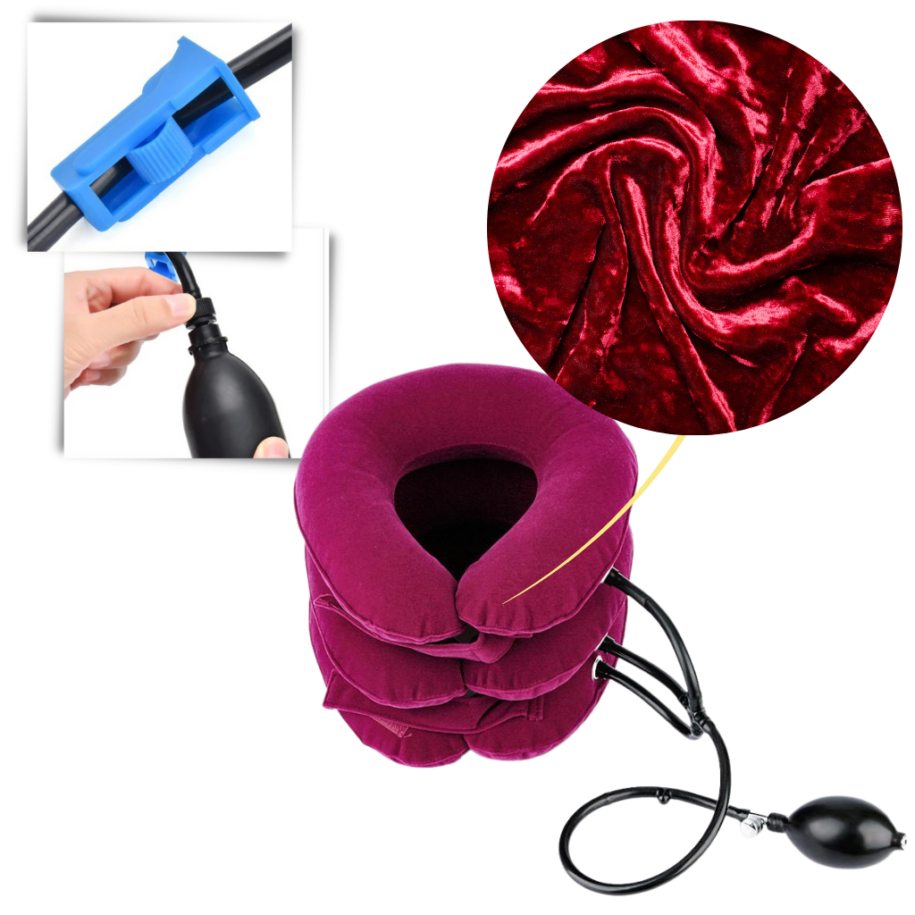 Minerve gonflable pour soutien des cervicales - Ozerty