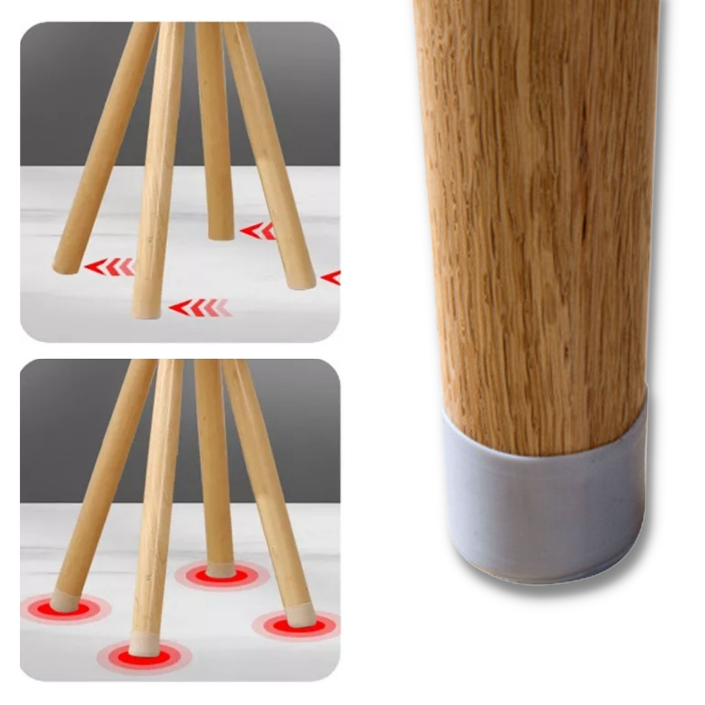Pack de 8 protections en silicone pour pieds de meubles - Ozerty