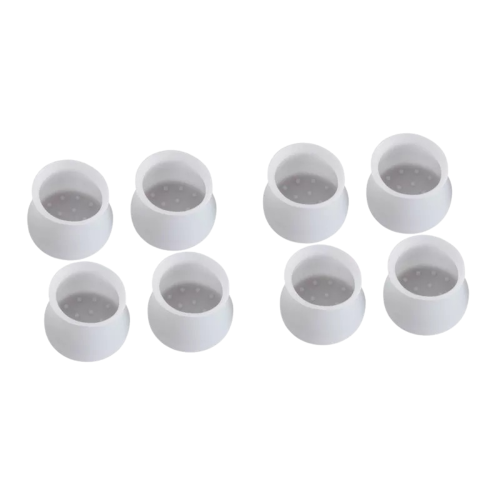 Pack of 8 silicone protectors for furniture legs
