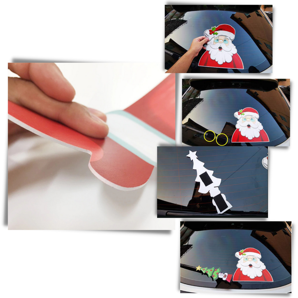 Autocollant de Noël pour essuie glace - Ozerty