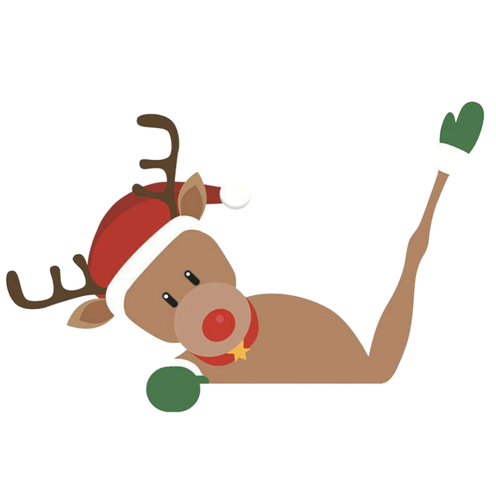 Christmas sticker for windshield wiper