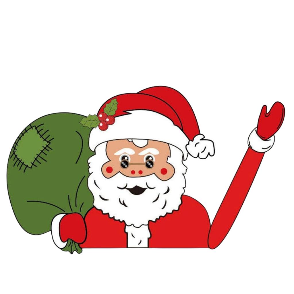 Christmas sticker for windshield wiper