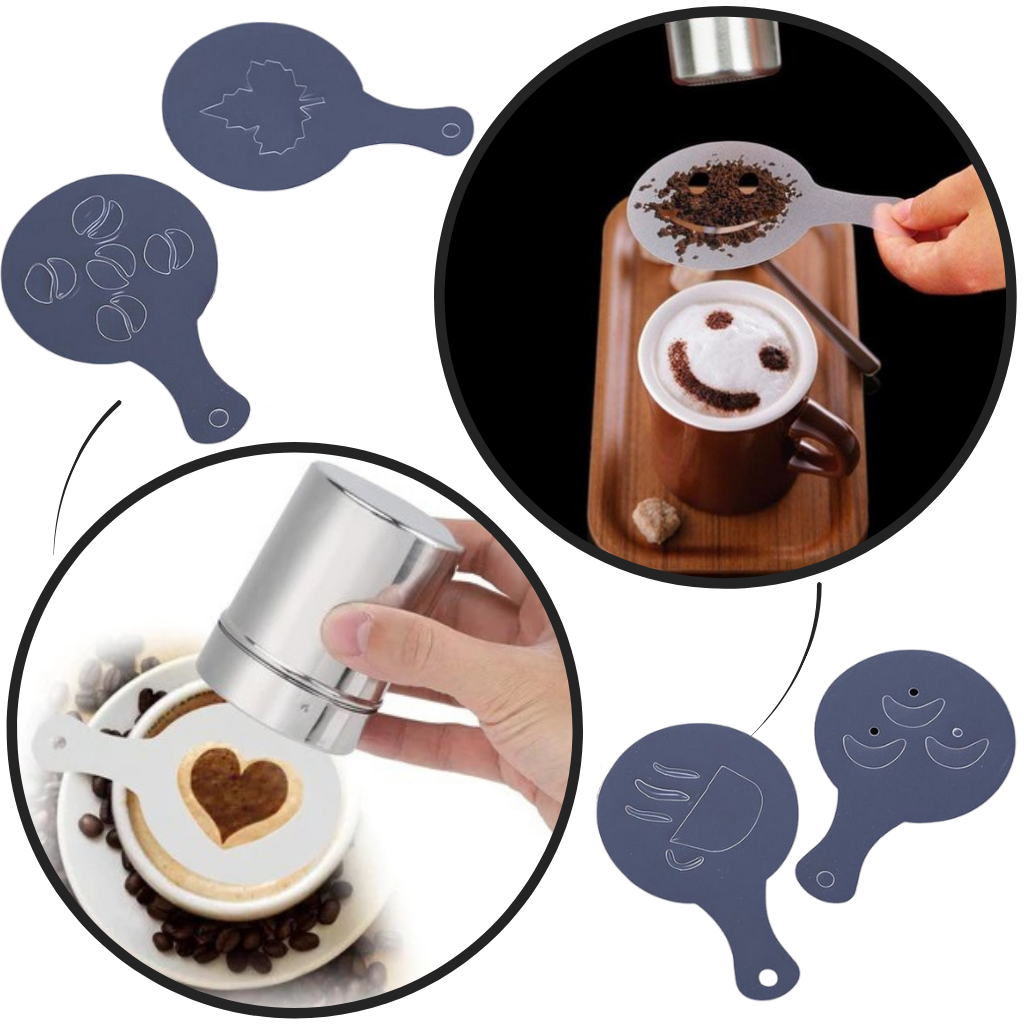 Coffee Stencils (16 Pieces)