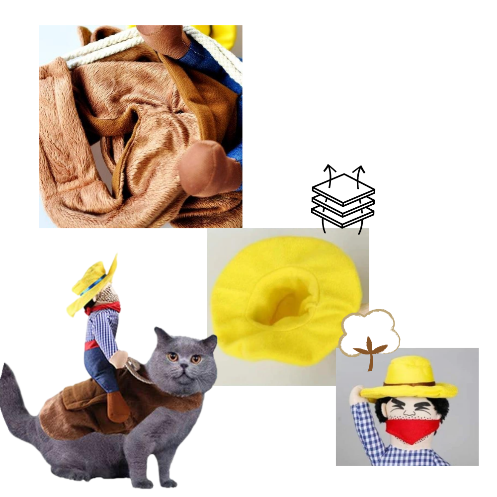 Déguisement de cow-boy pour chien - Ozerty