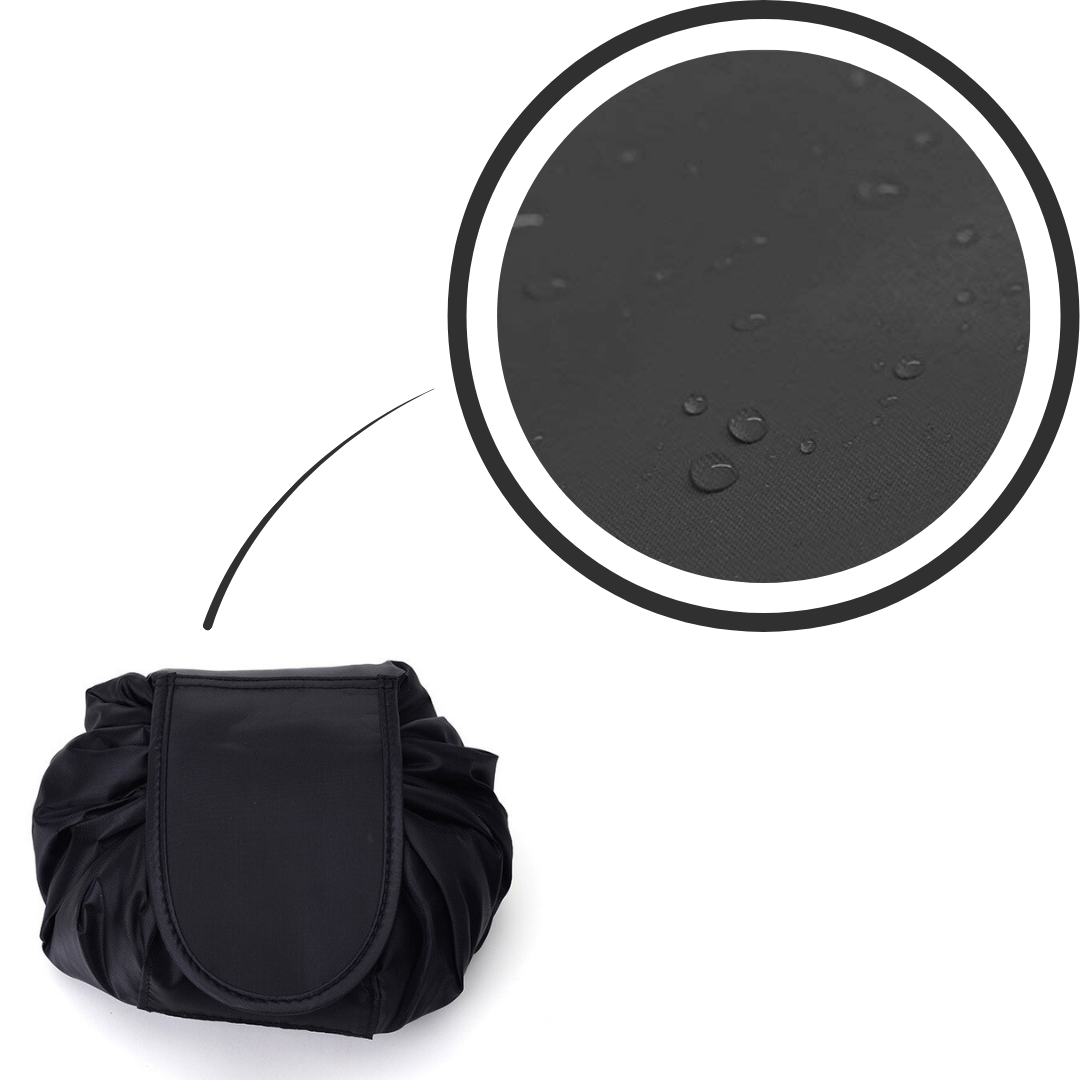 Pochette de maquillage pliable avec fermeture à cordon - Ozerty