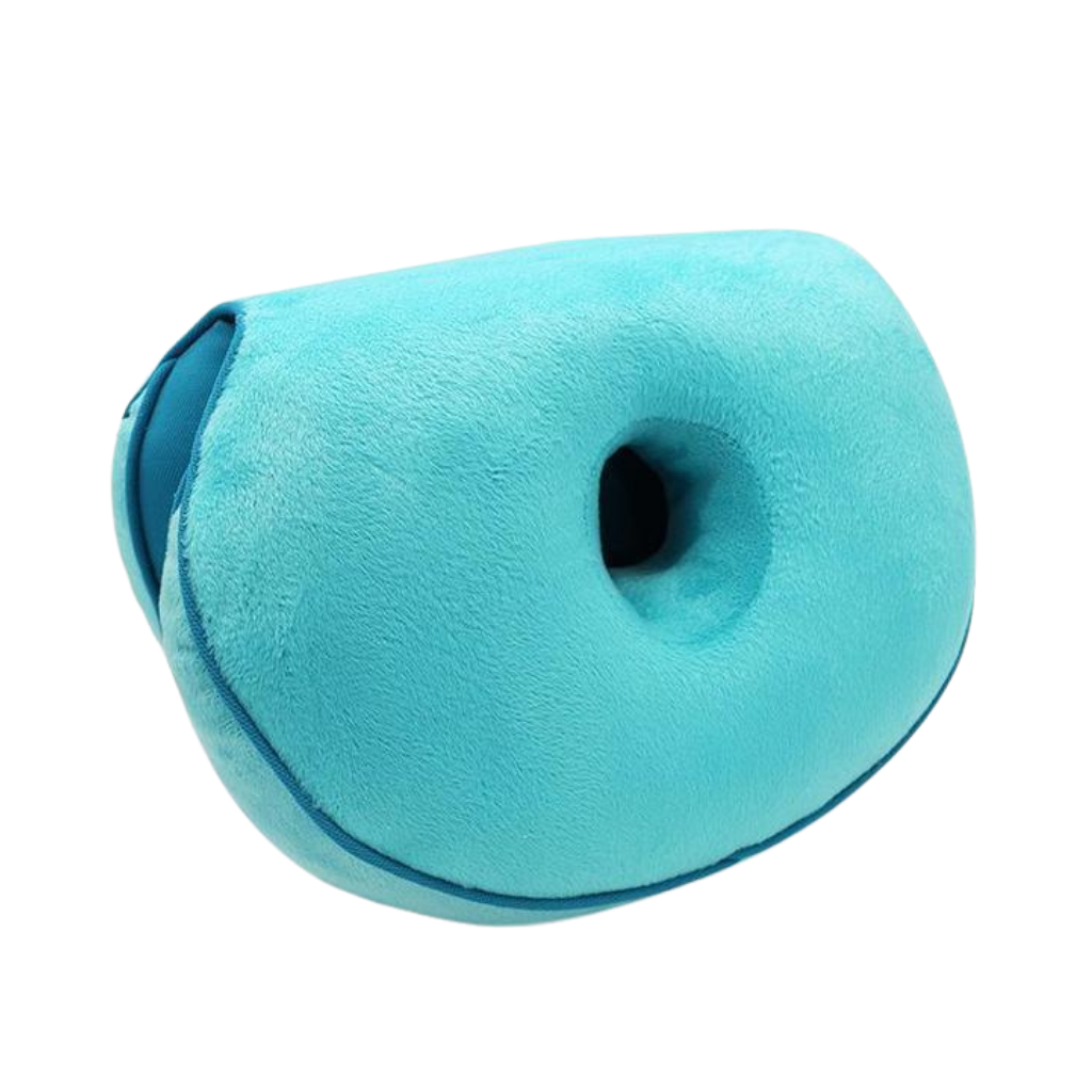 Double seat cushion for buttocks