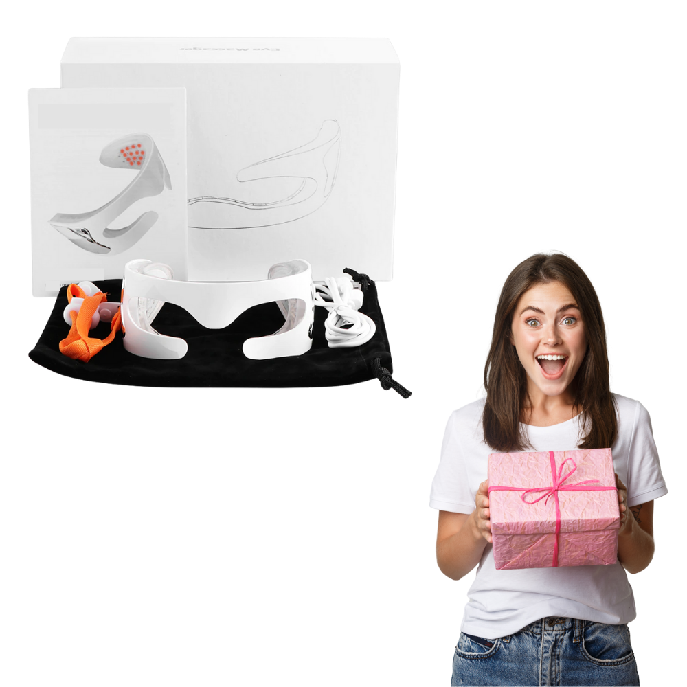 Masque de massage pour les yeux avec LED pour éliminer les rides - Ozerty