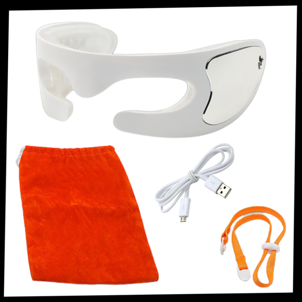 Masque de massage pour les yeux avec LED pour éliminer les rides - Ozerty