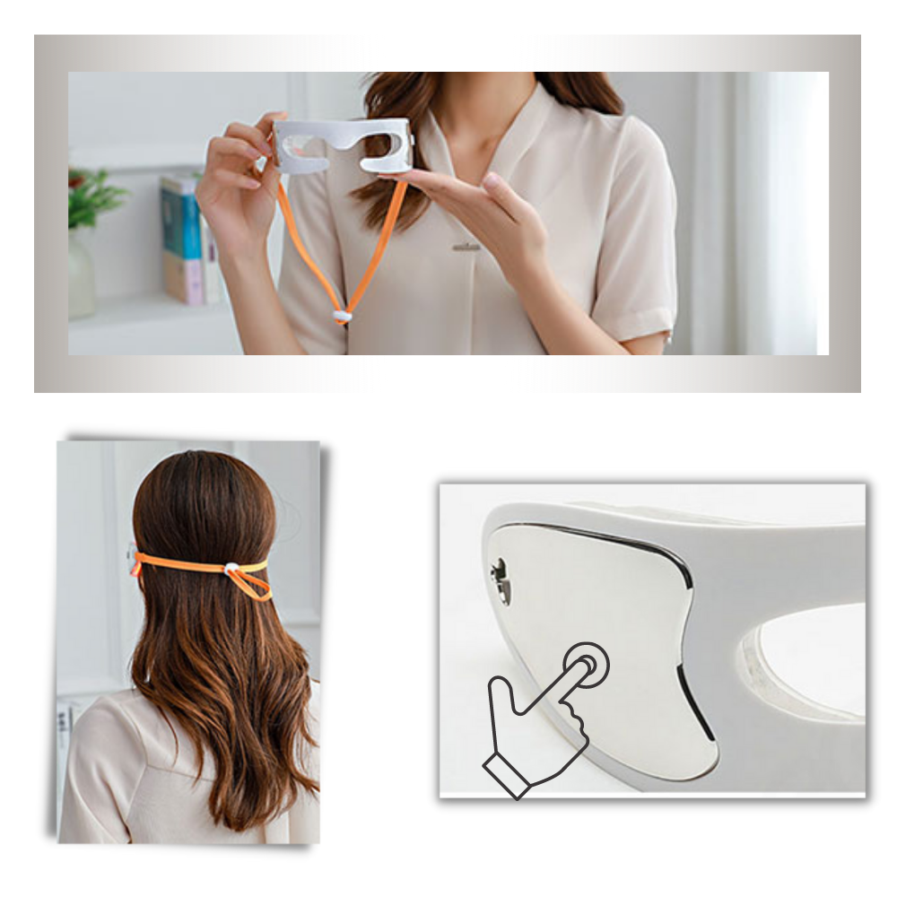 Masque de massage pour les yeux avec LED pour éliminer les rides - Ozerty