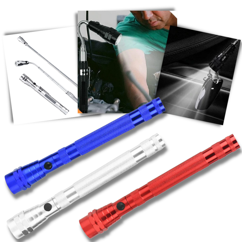 Torche à LED magnétique et télescopique