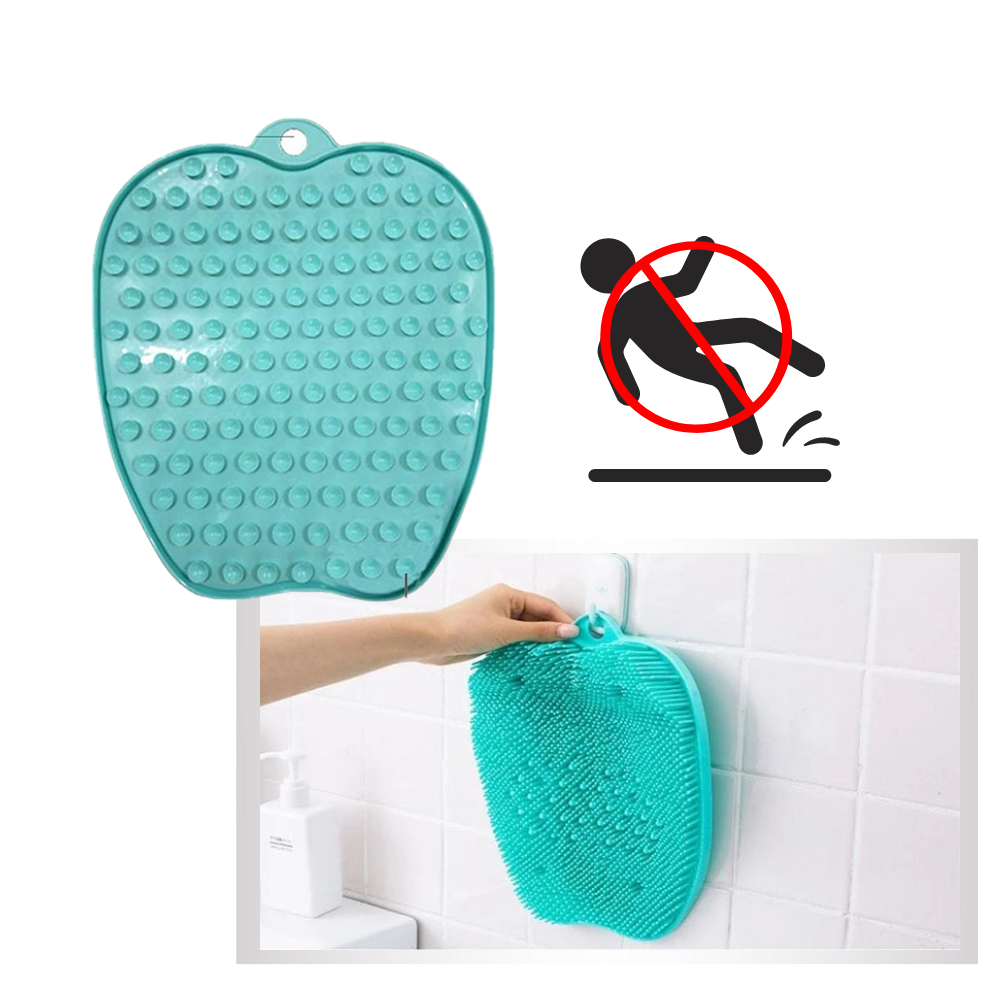 Tapis de douche nettoyant et exfoliant pour le massage des pieds - Ozerty
