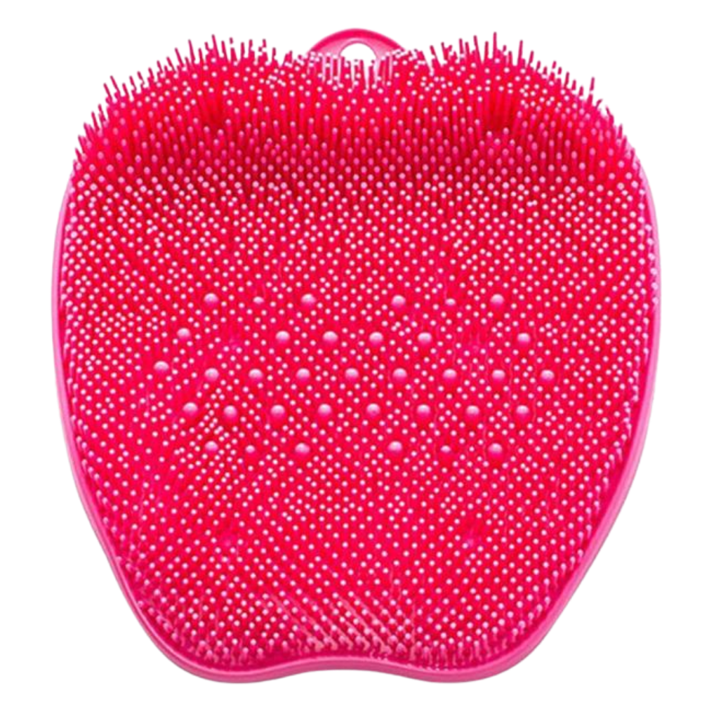 Tapis de douche nettoyant et exfoliant pour le massage des pieds