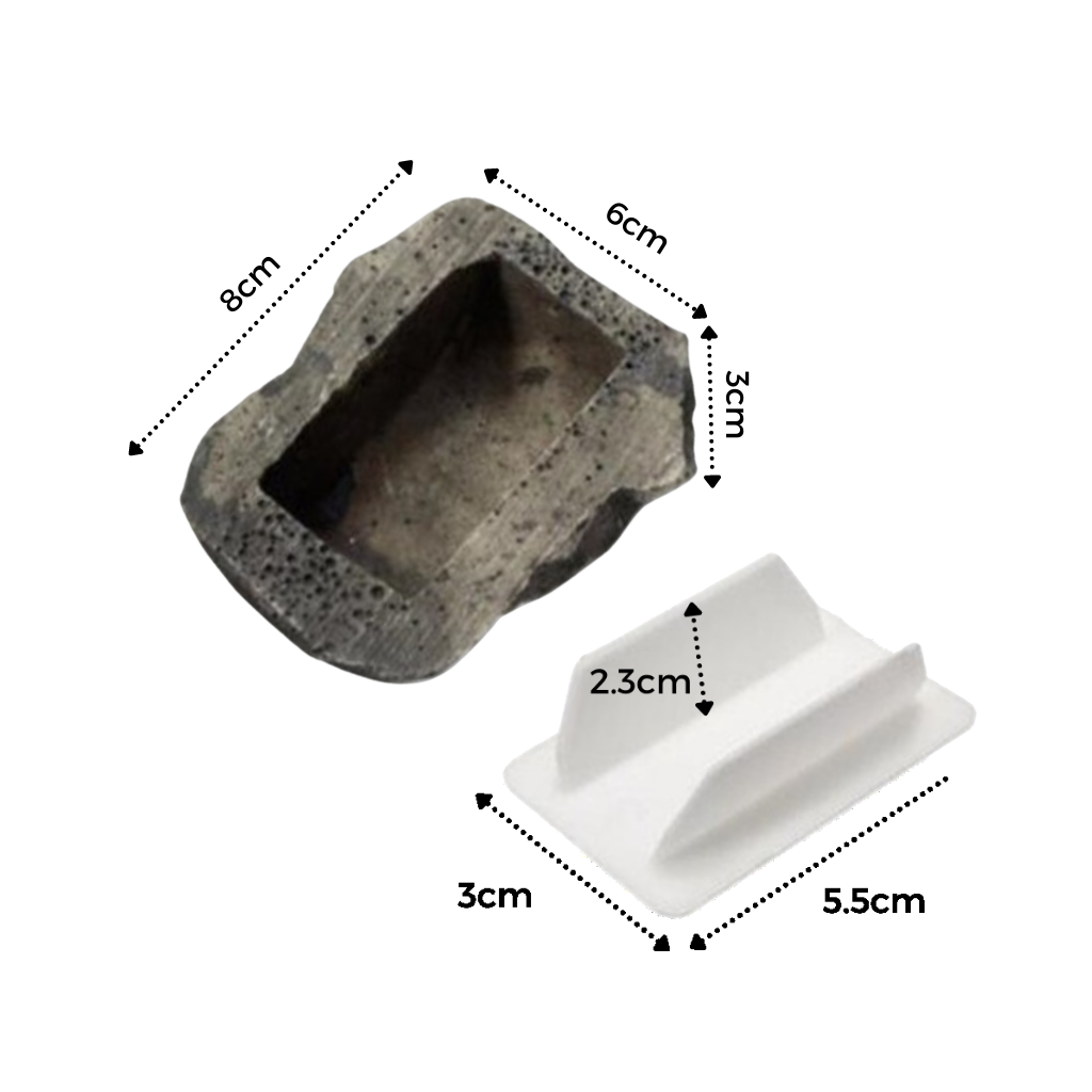 Fake rock to hide keys