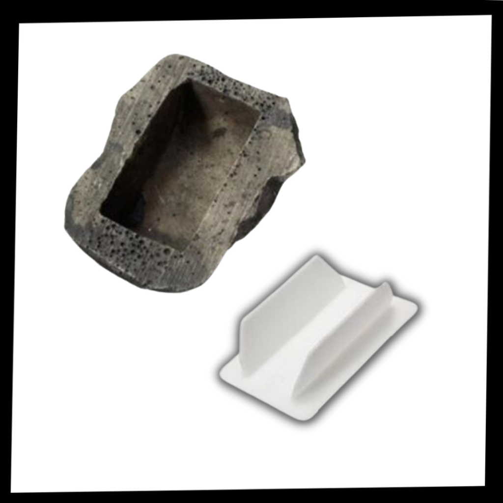 Fake rock to hide keys
