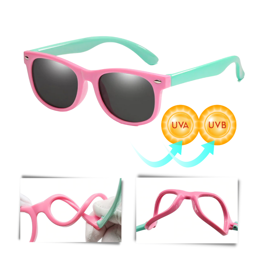 Lunettes de soleil pour enfants polarisantes flexibles