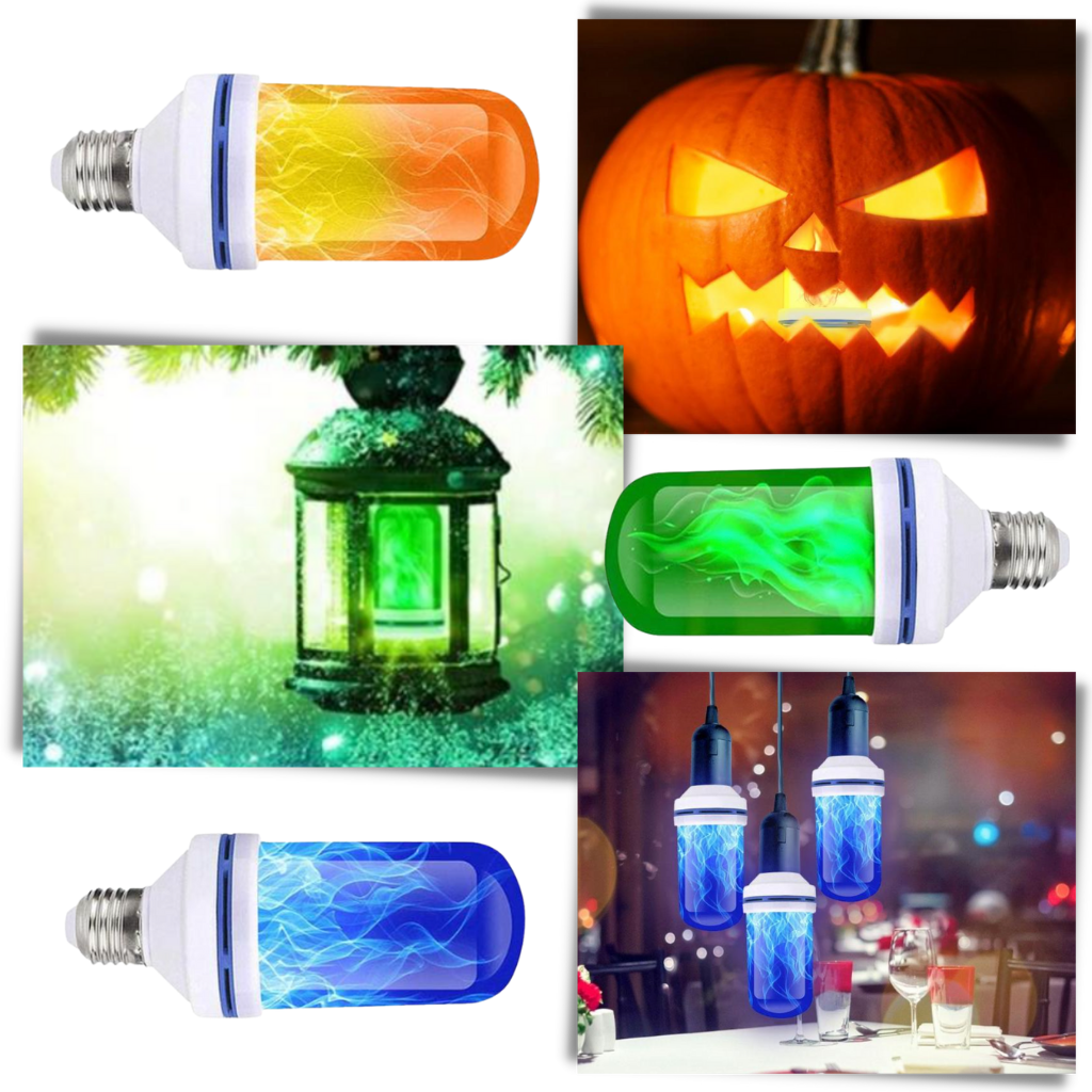 Lampe à flamme LED scintillante - Ozerty