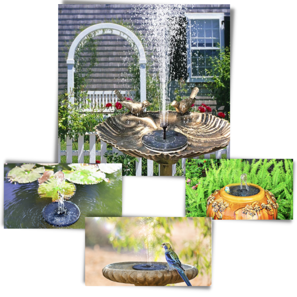 Fontaine flottante à énergie solaire - Ozerty