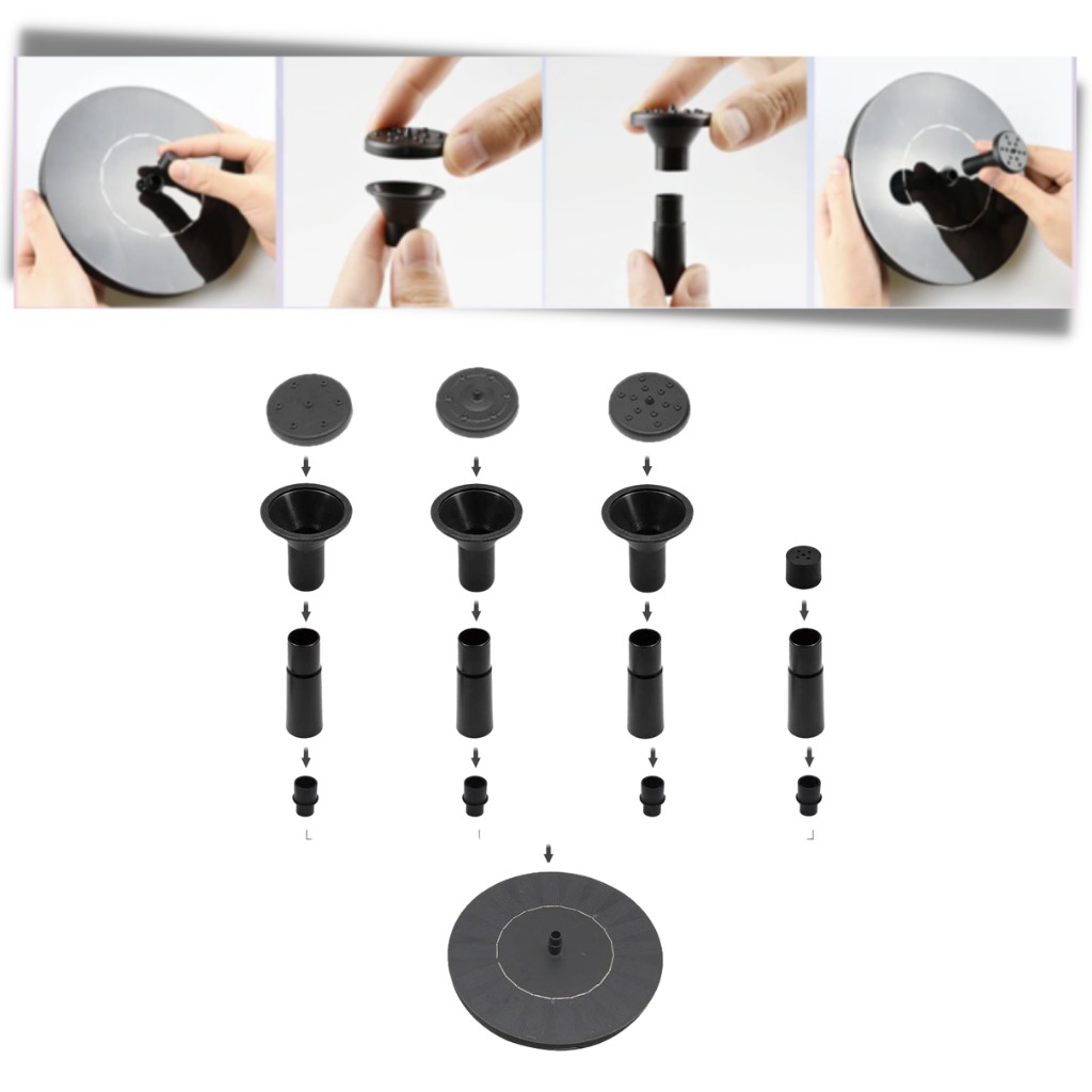 Fontaine flottante à énergie solaire - Ozerty