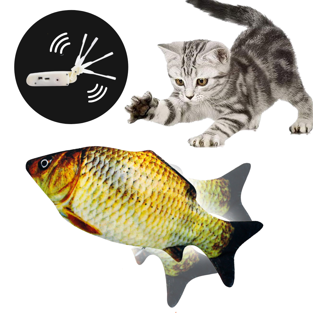 Jouet poisson pour chat - Ozerty