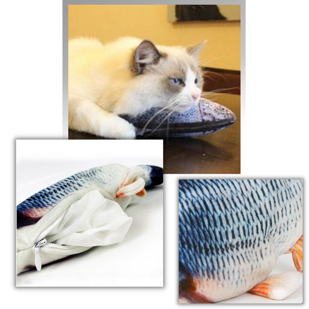 Jouet poisson pour chat - Ozerty