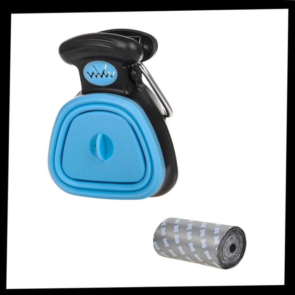 Pelle à déjections canines pliable avec sacs à déchets - Ozerty