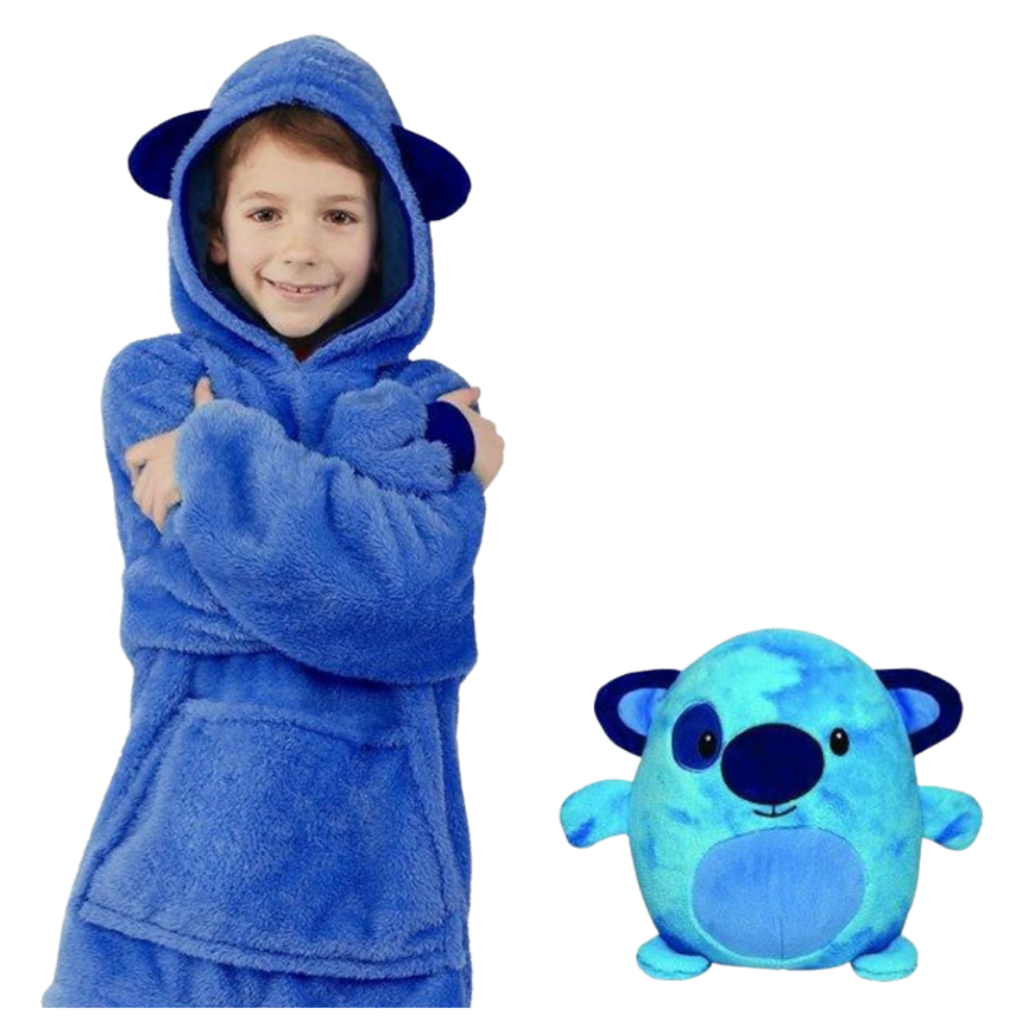 Peluche à capuche pliable 2 en 1 - Ozerty