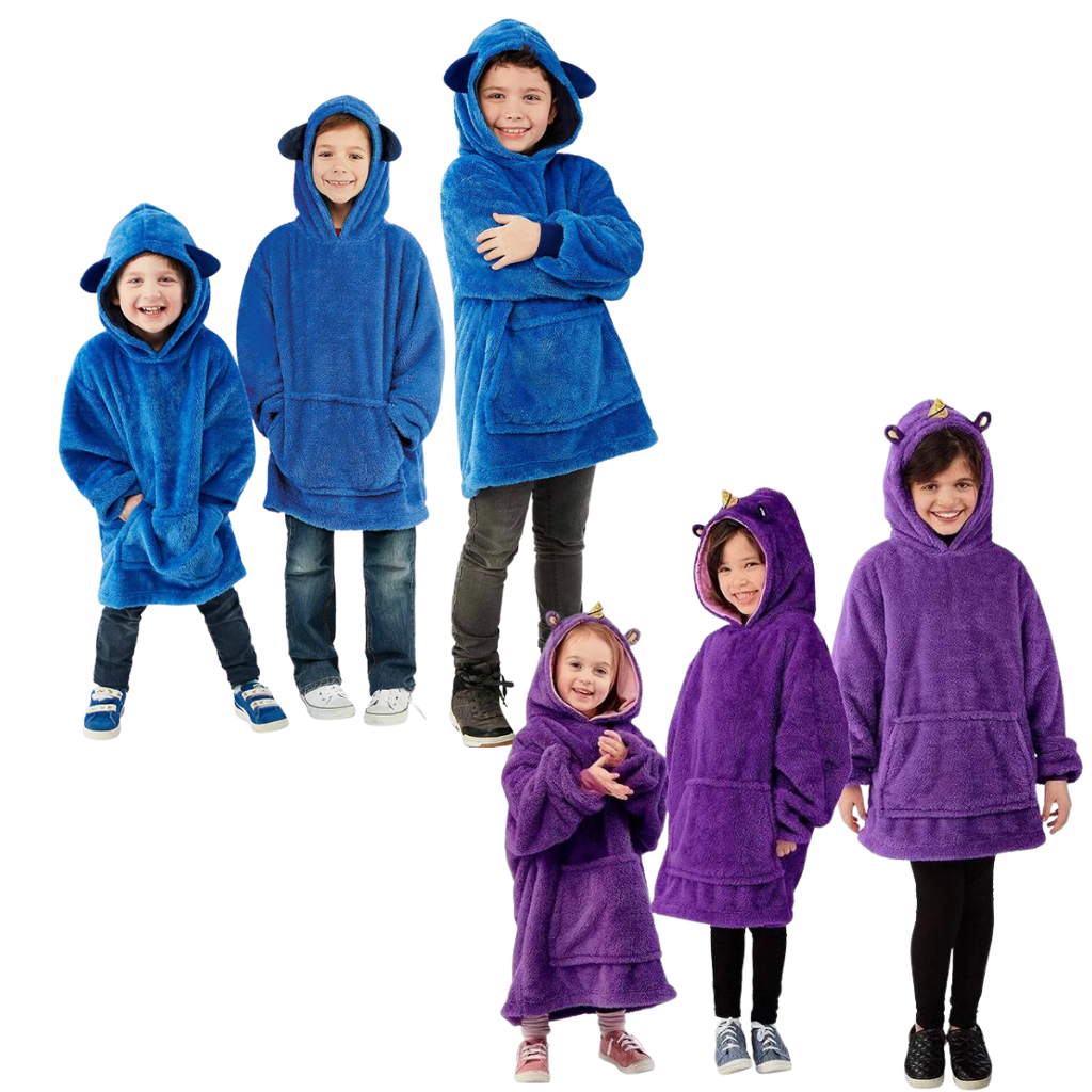 Peluche à capuche pliable 2 en 1 - Ozerty