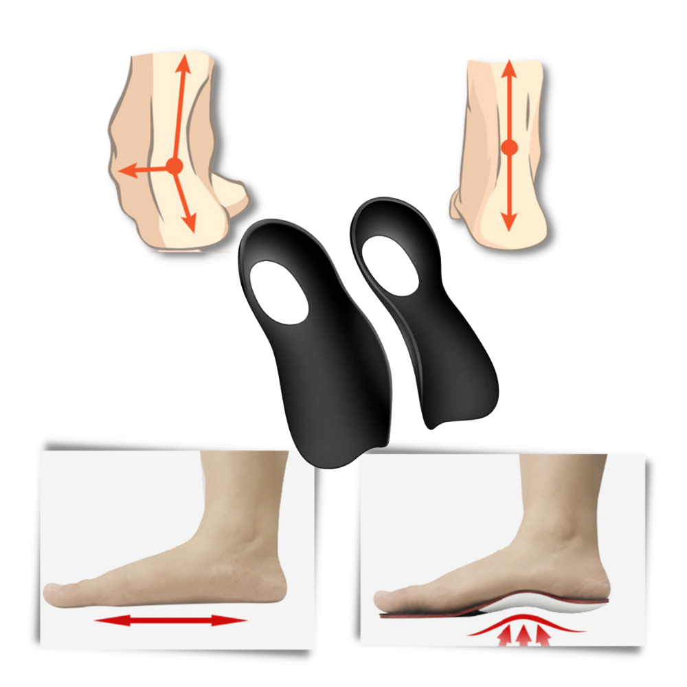 Semelles orthopédiques pour pieds plats - Ozerty