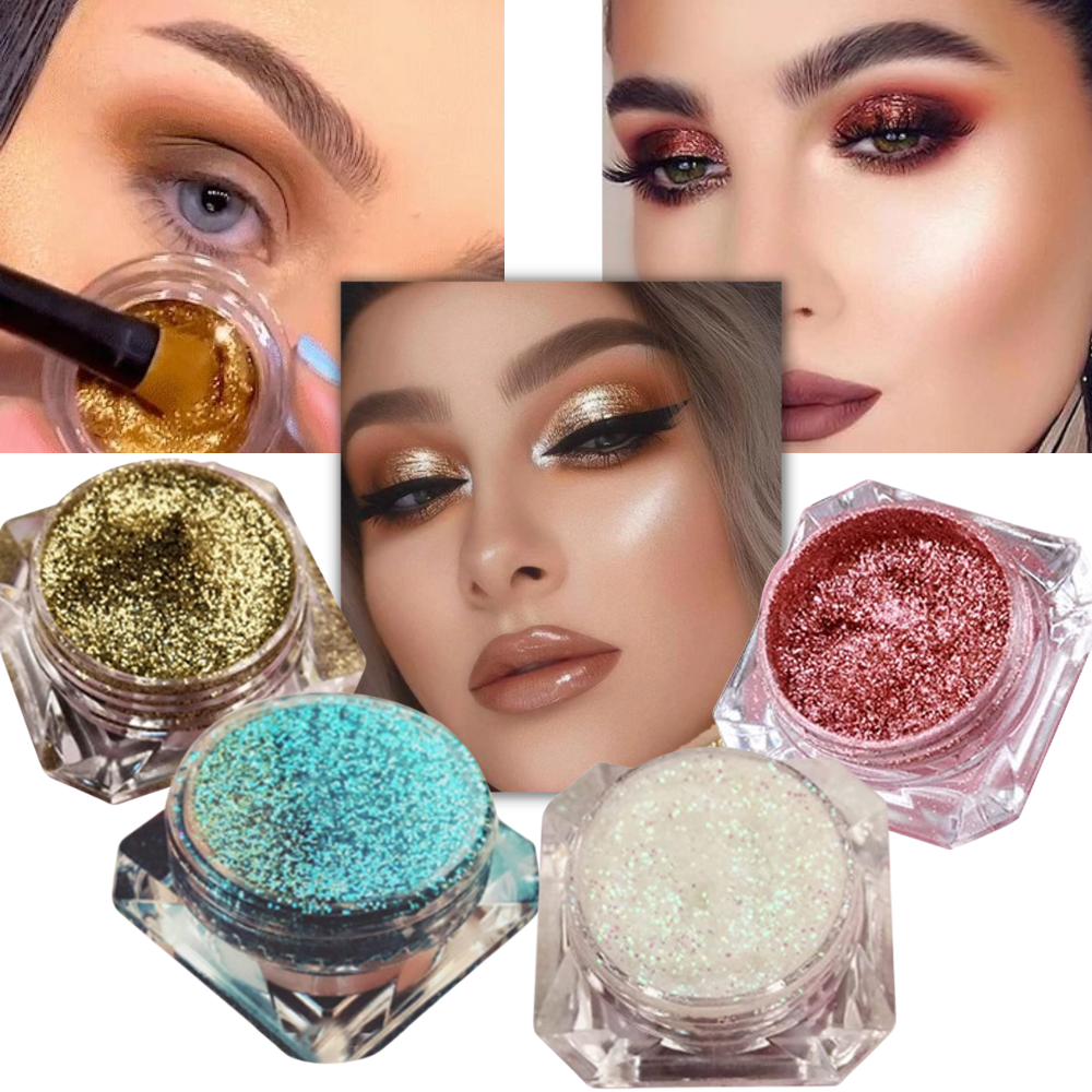 Fard à paupières aux reflets galactiques