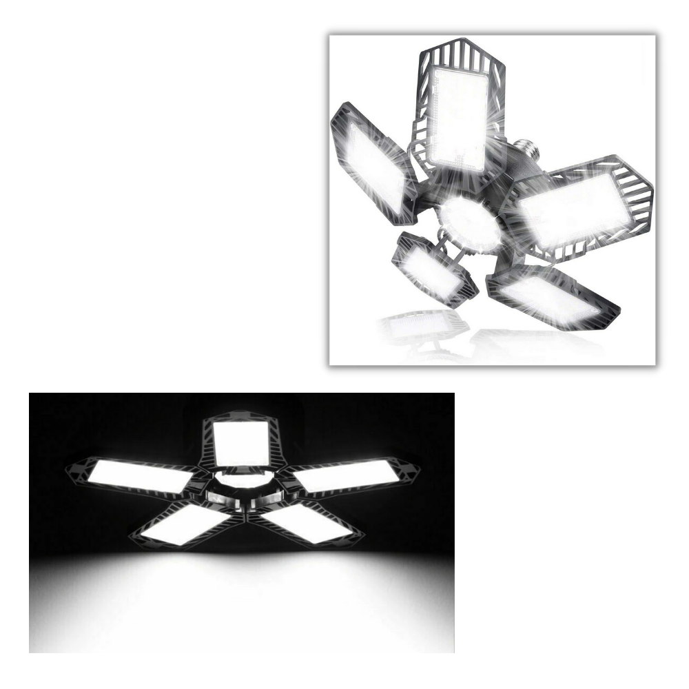 Lumière de garage avec 5 panneaux pliables - Ozerty