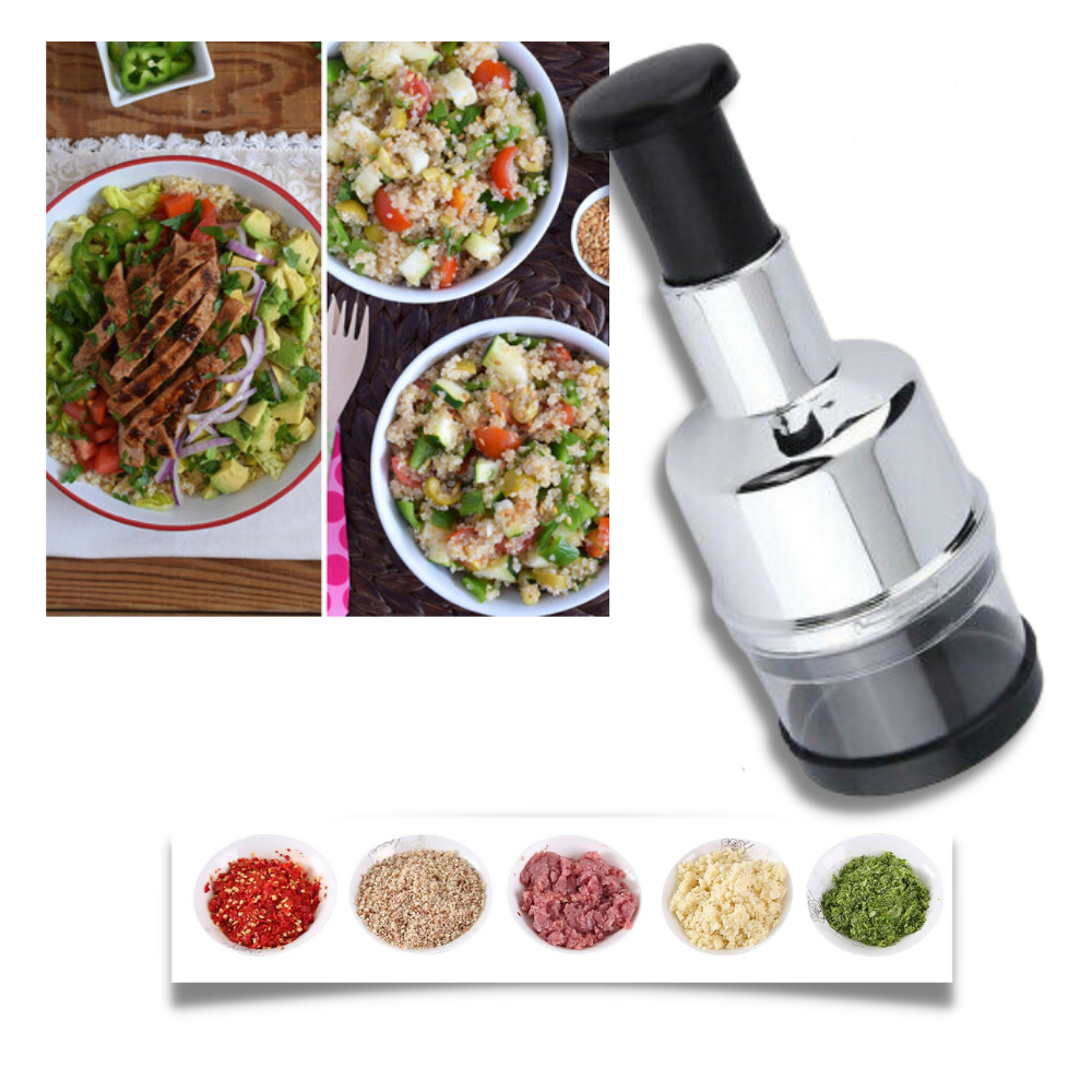 Hachoir à ail en acier inoxydable - Ozerty