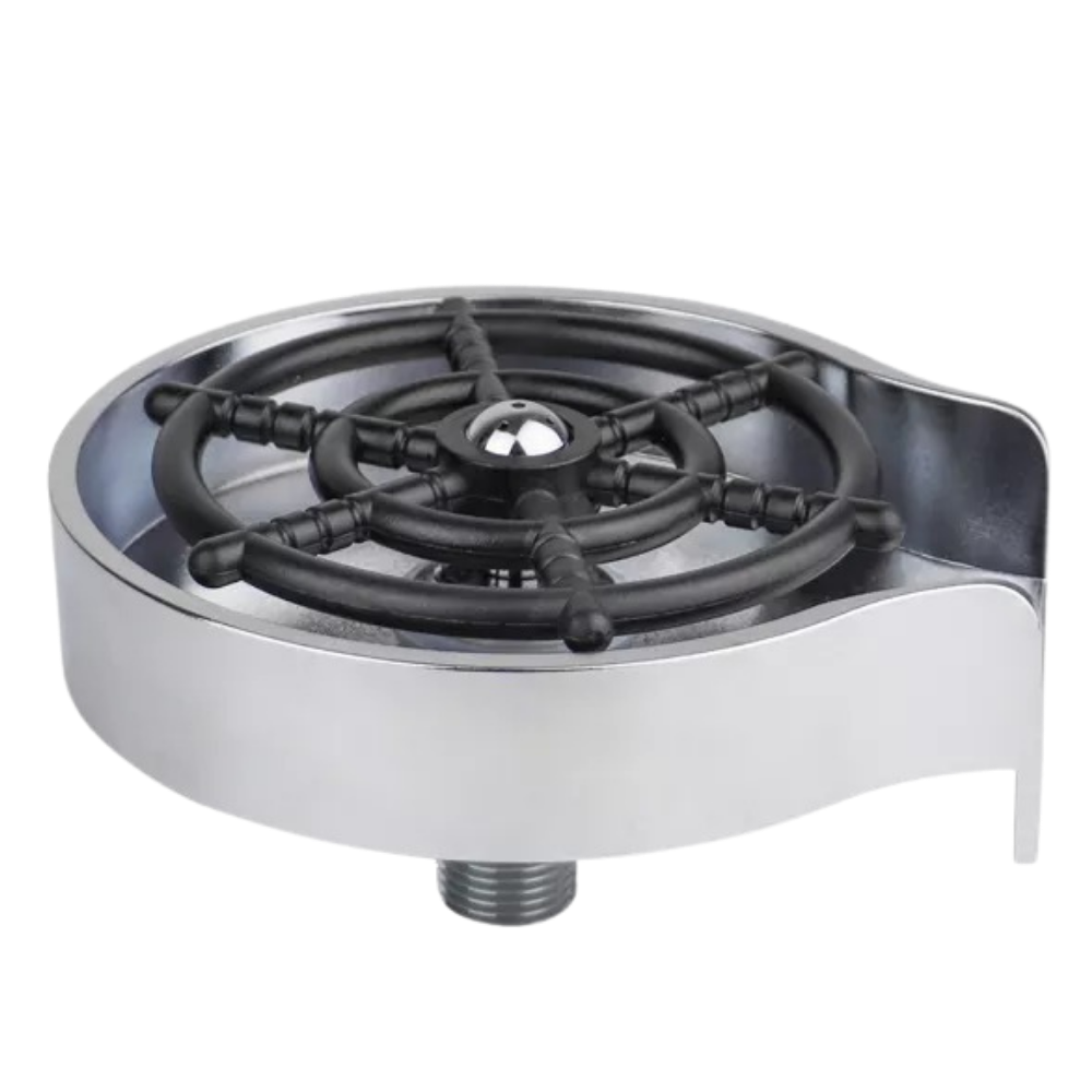 Automatic glass washer and rinser