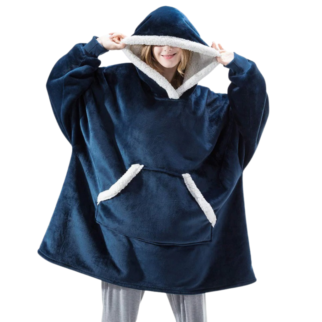 Giant hooded blanket sweater
