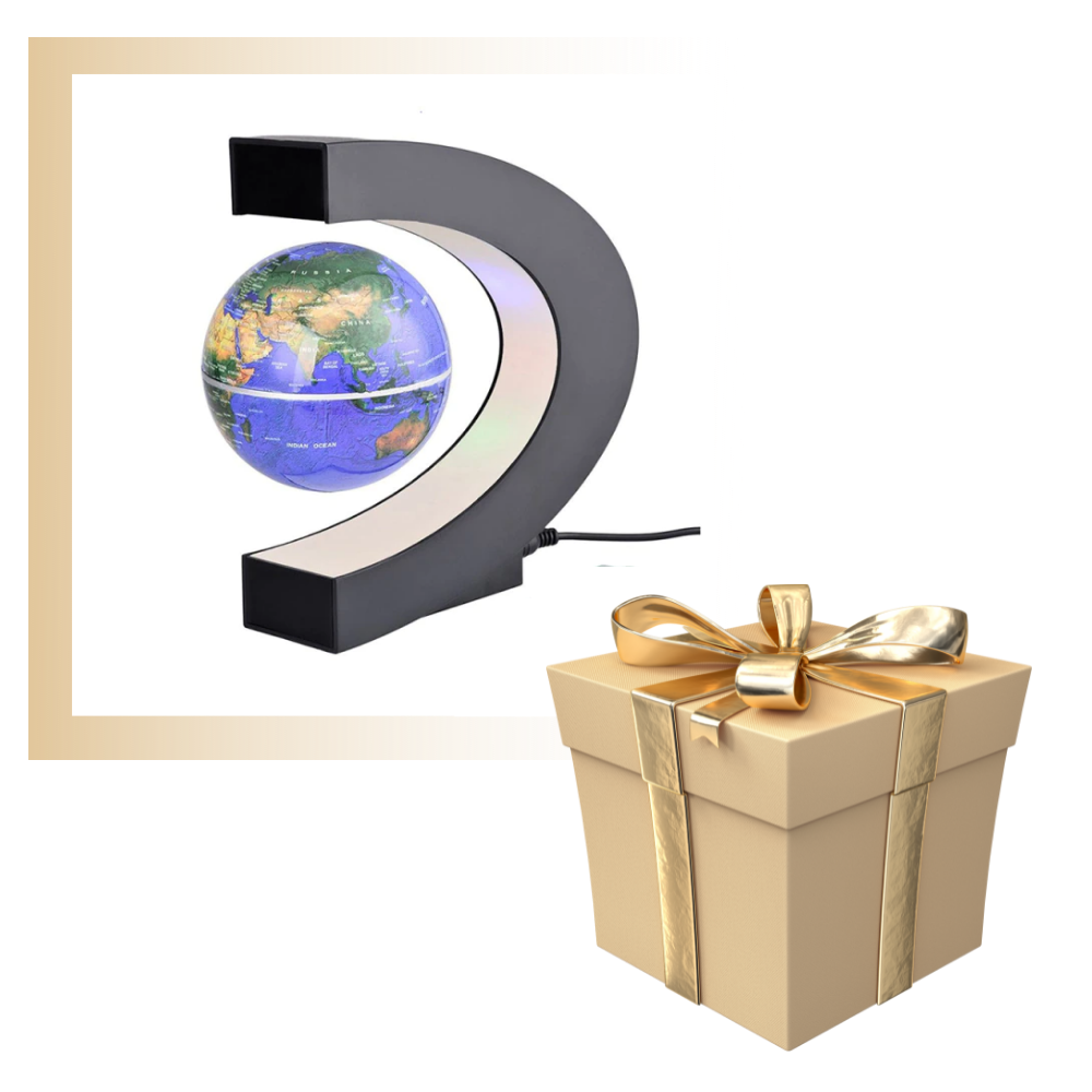 Globe magnétique à LED en lévitation - Ozerty