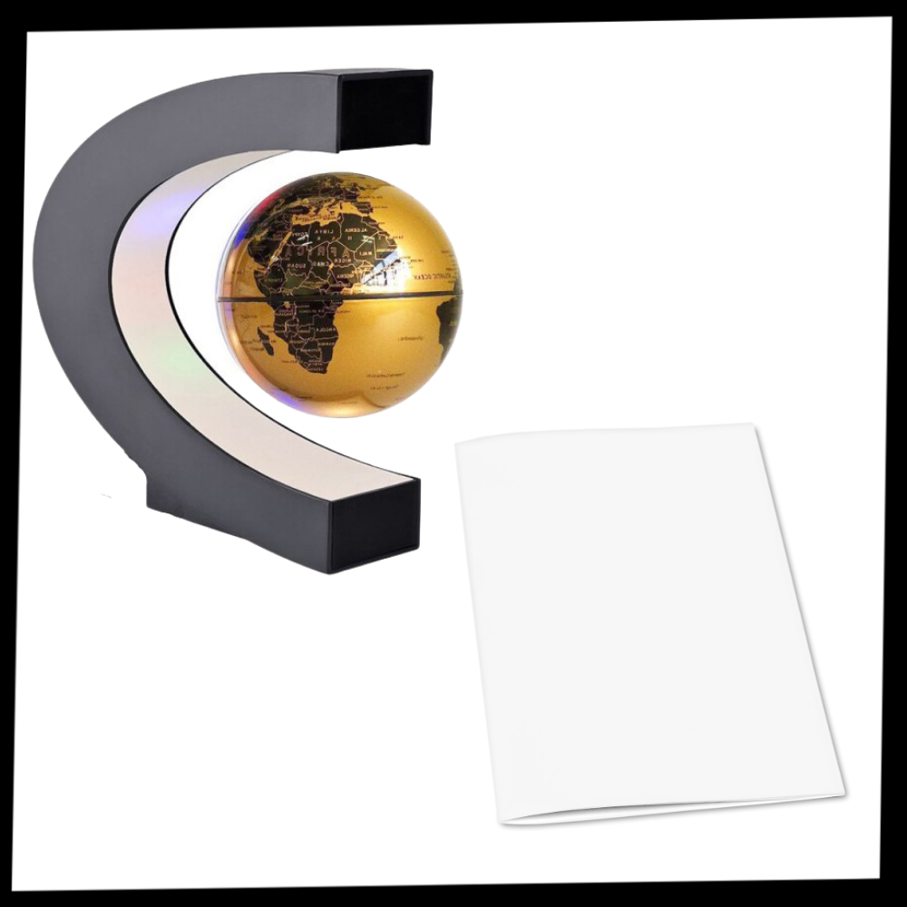 Globe magnétique à LED en lévitation - Ozerty
