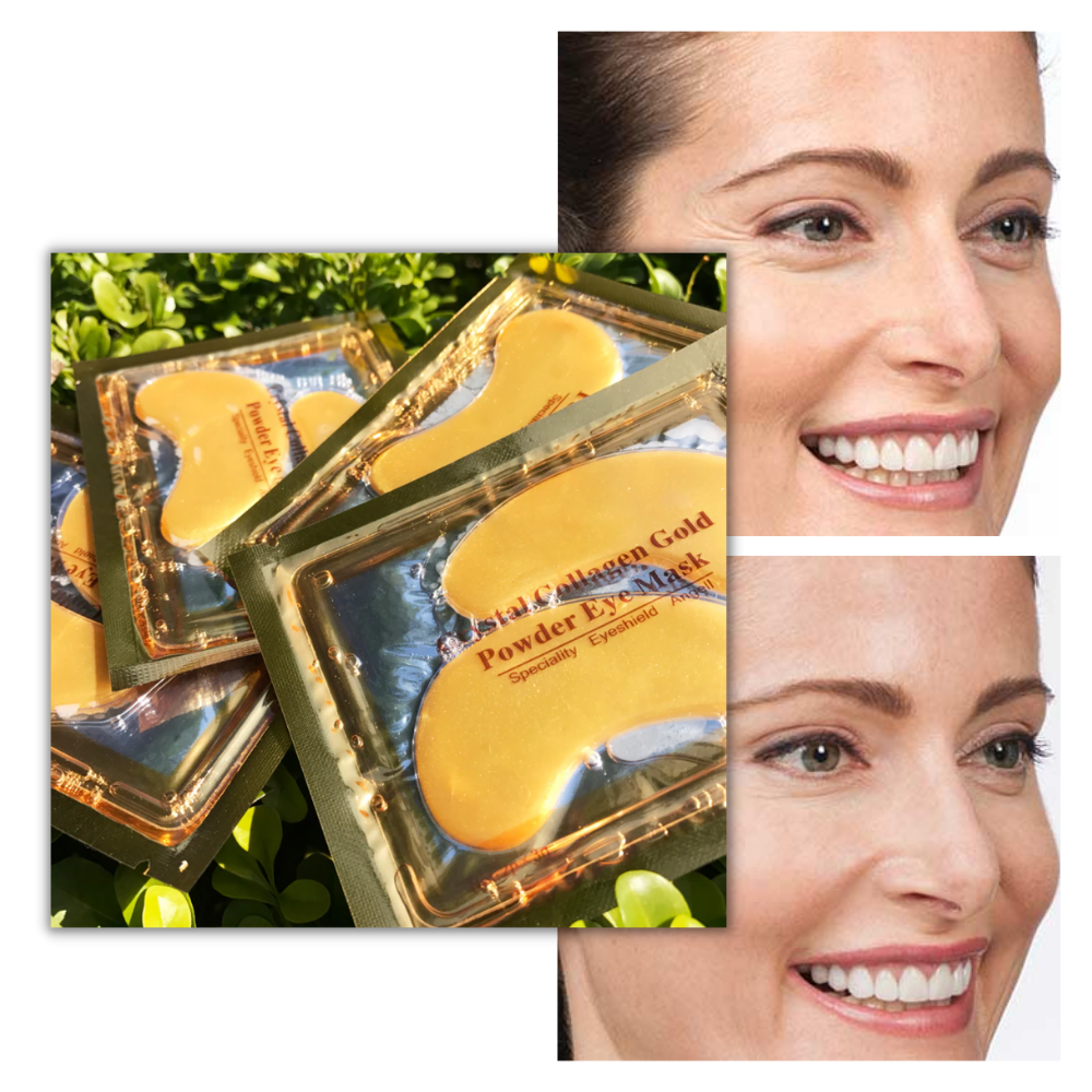 Masque de soin pour les yeux. Solution de collagène à base d'or 24 carats (20 paires de patchs) - Ozerty
