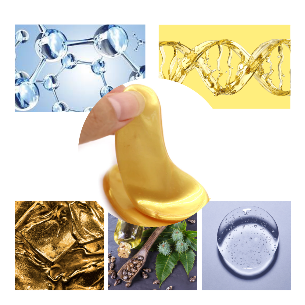 Masque de soin pour les yeux. Solution de collagène à base d'or 24 carats (20 paires de patchs) - Ozerty