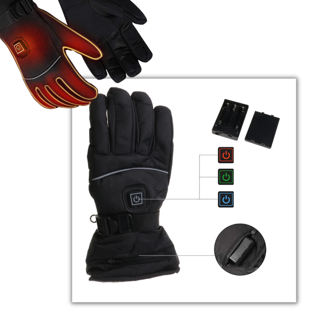 Gants chauffants électriques d'hiver - Ozerty