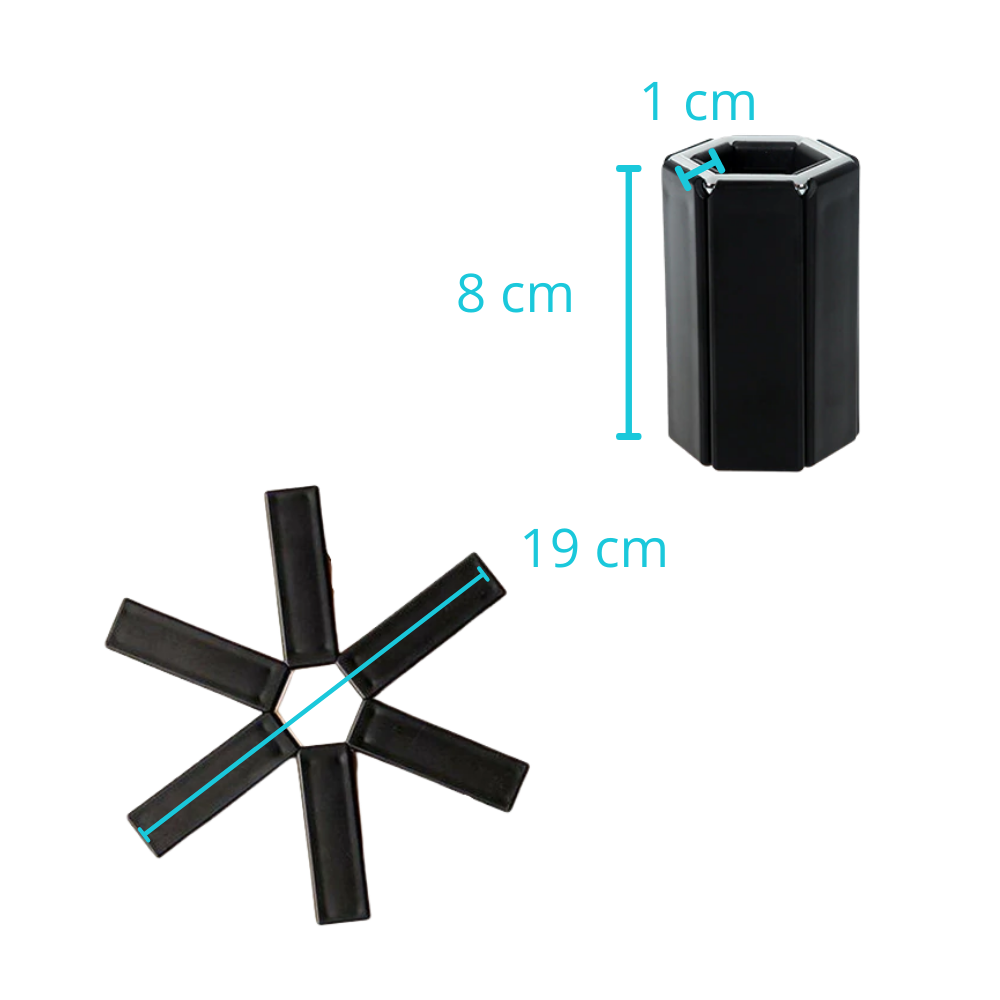 Support de récipients pliable et hexagonal - Ozerty